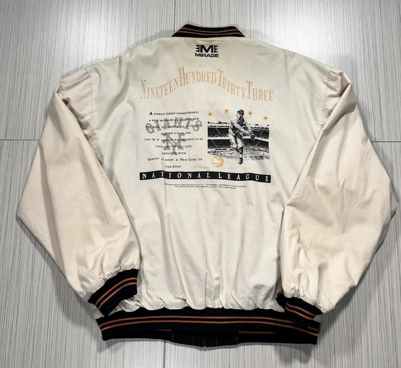 Vintage Mirage New York Giants 1933 Cooperstown Collection